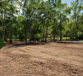 Lot cleared after stump removal